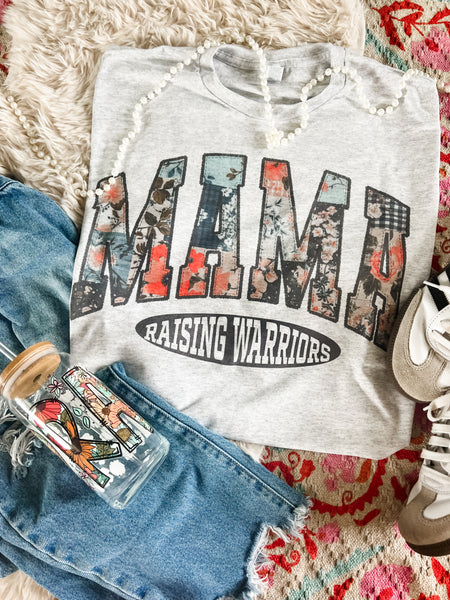 Mama raising warriors tee