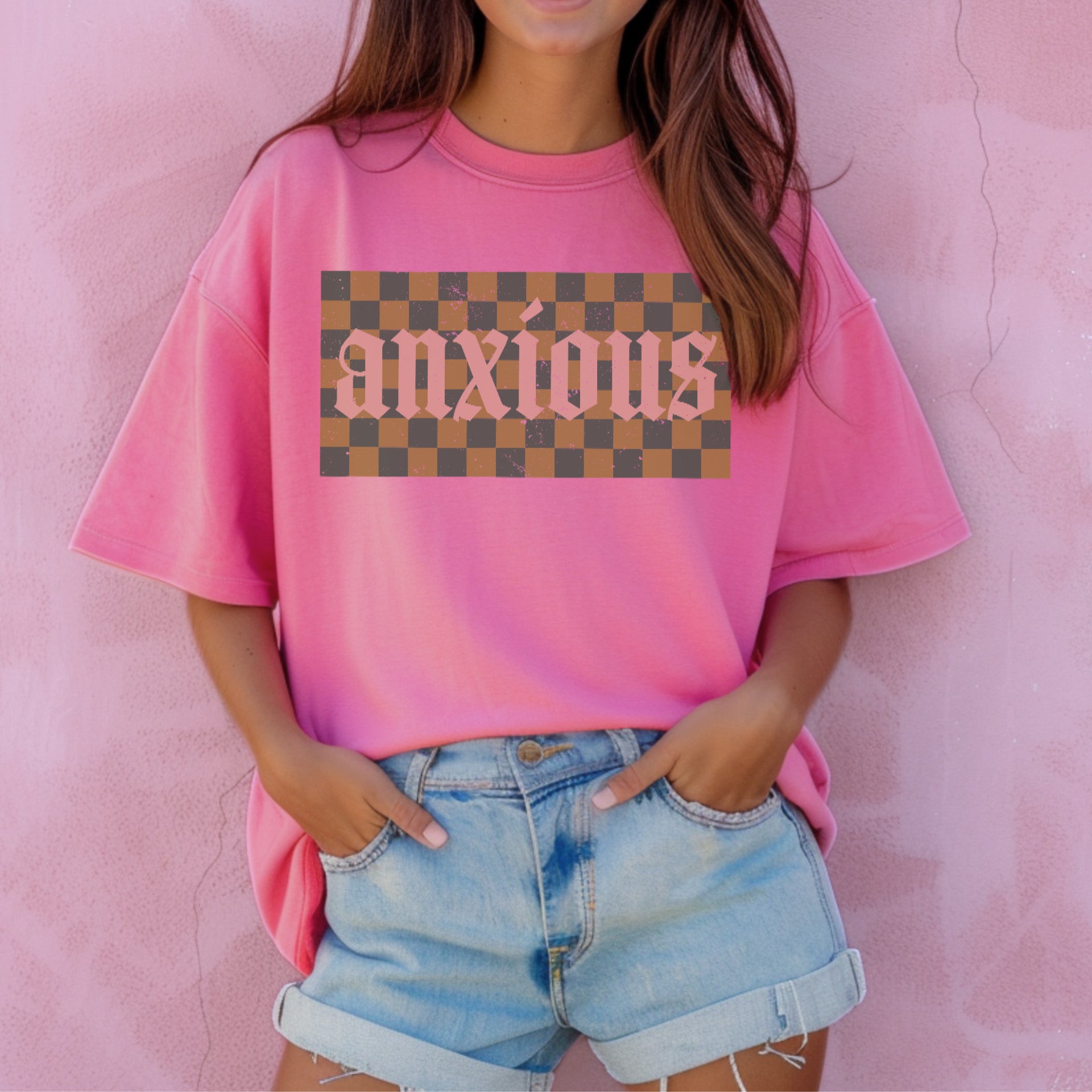 Checker Inspired Anxious tee