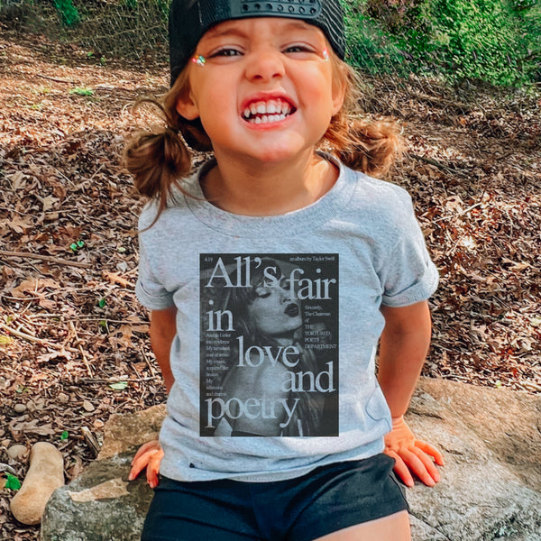 All is fair love and poetry ash tee