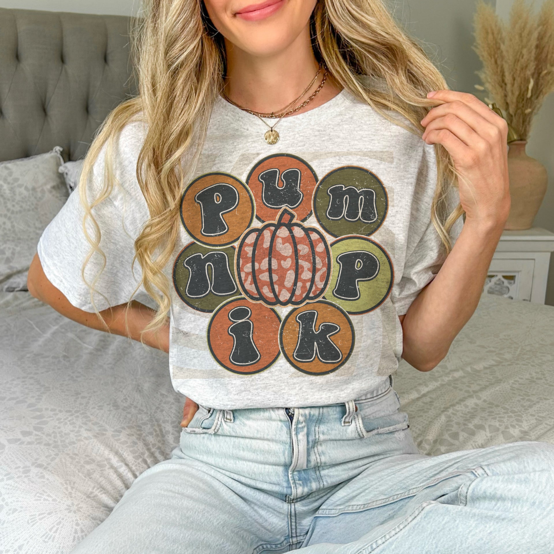 Cute Circles Pumpkin tee