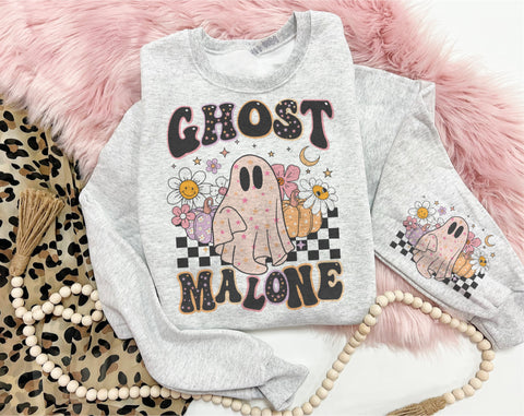 ghost Malone Retro ghost sweater