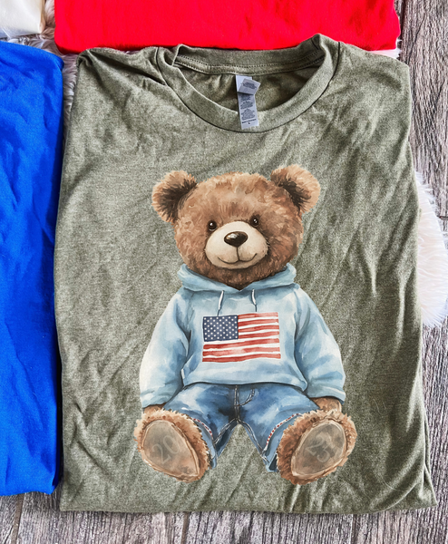 Patriotic teddy tees