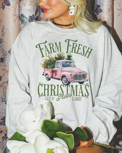 Farm Fresh Christmas Trees, Pink Truck Sweatshirt or tee