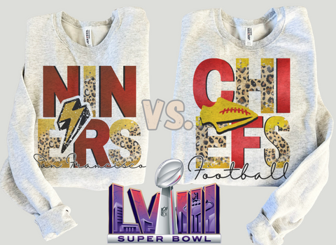 Super Bowl 2024 chiefs vs. 49ers sweater or tee