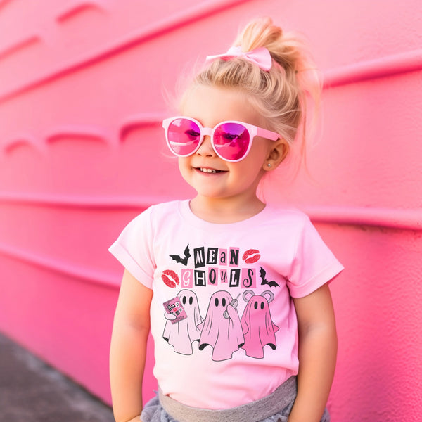 Mean Ghouls Pink tee youth/adult