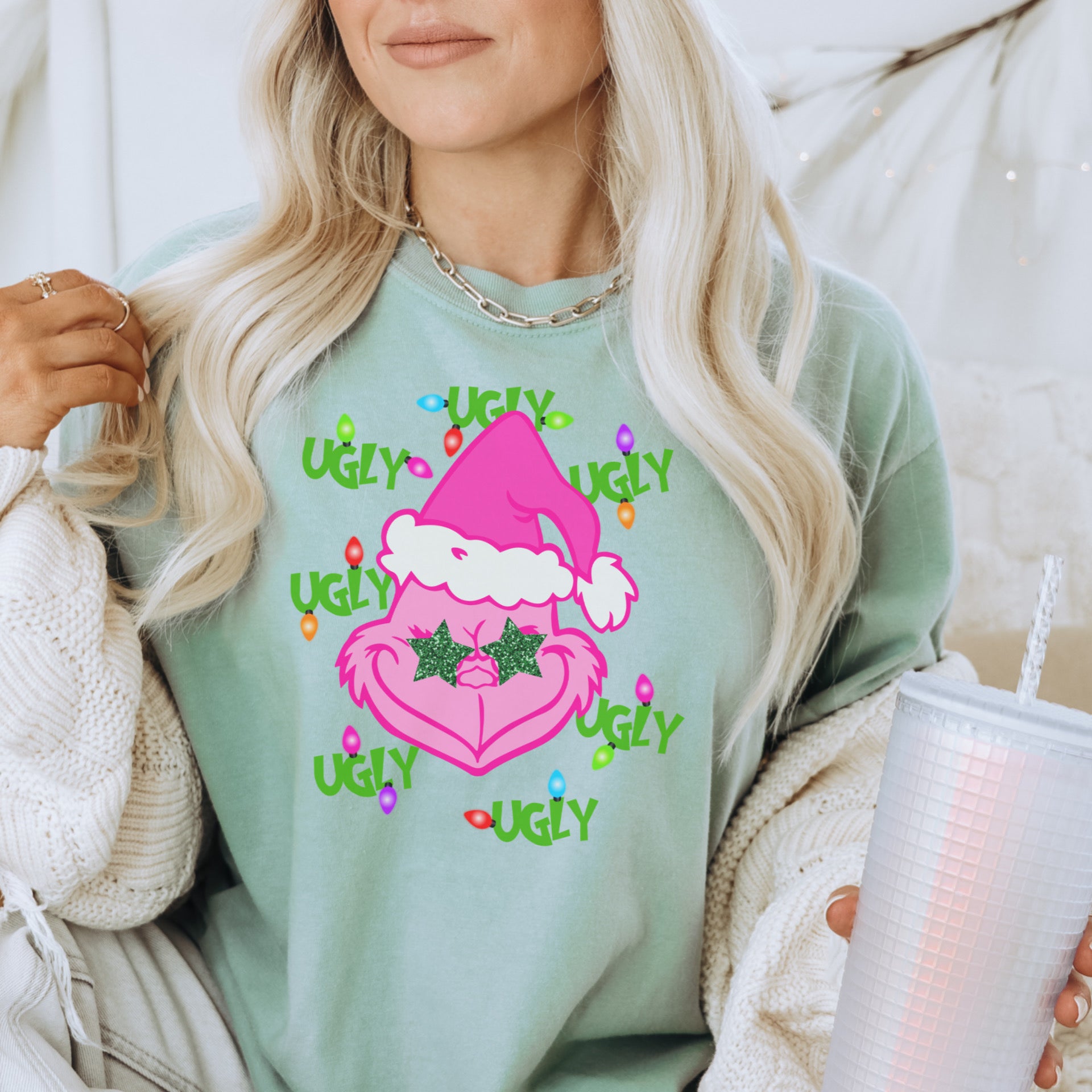 Adorable "ugly" Grinch tee