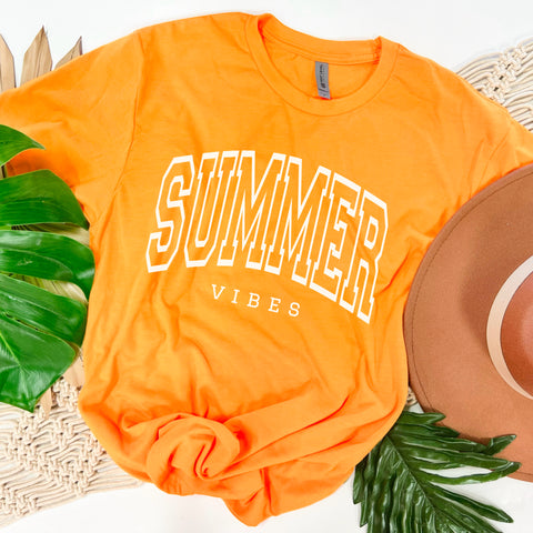 Orange Summer Vibes tee