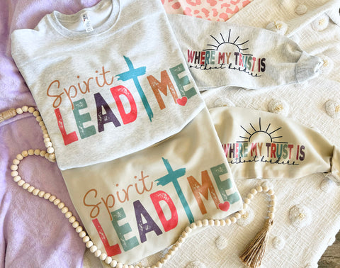 Spirit Lead Me Sweatshirt with sleeve print