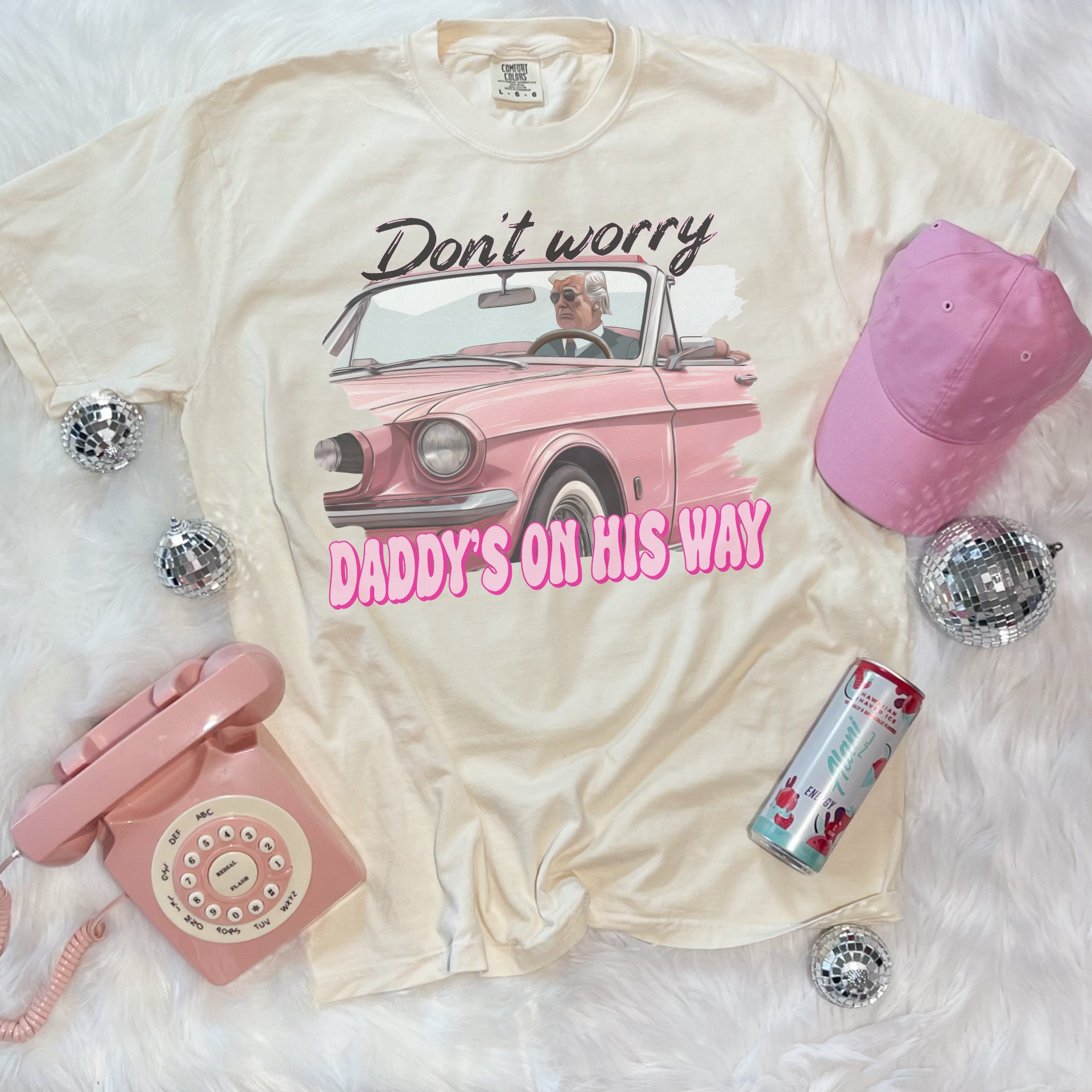 Daddy’s on his way tee/hat Trump design