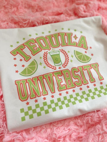 Tequila University White tee