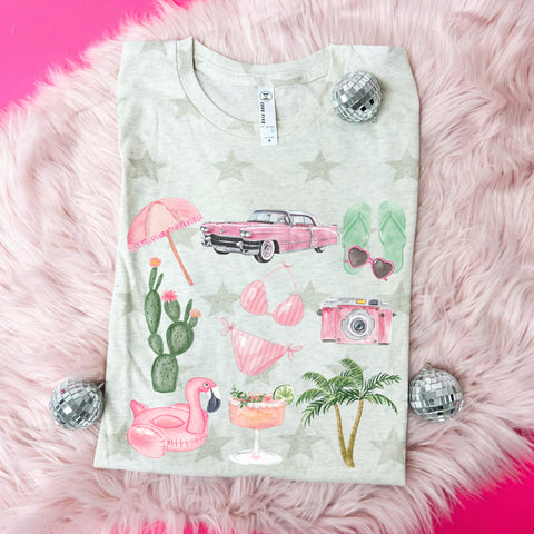 Coquette Summer Icons tee