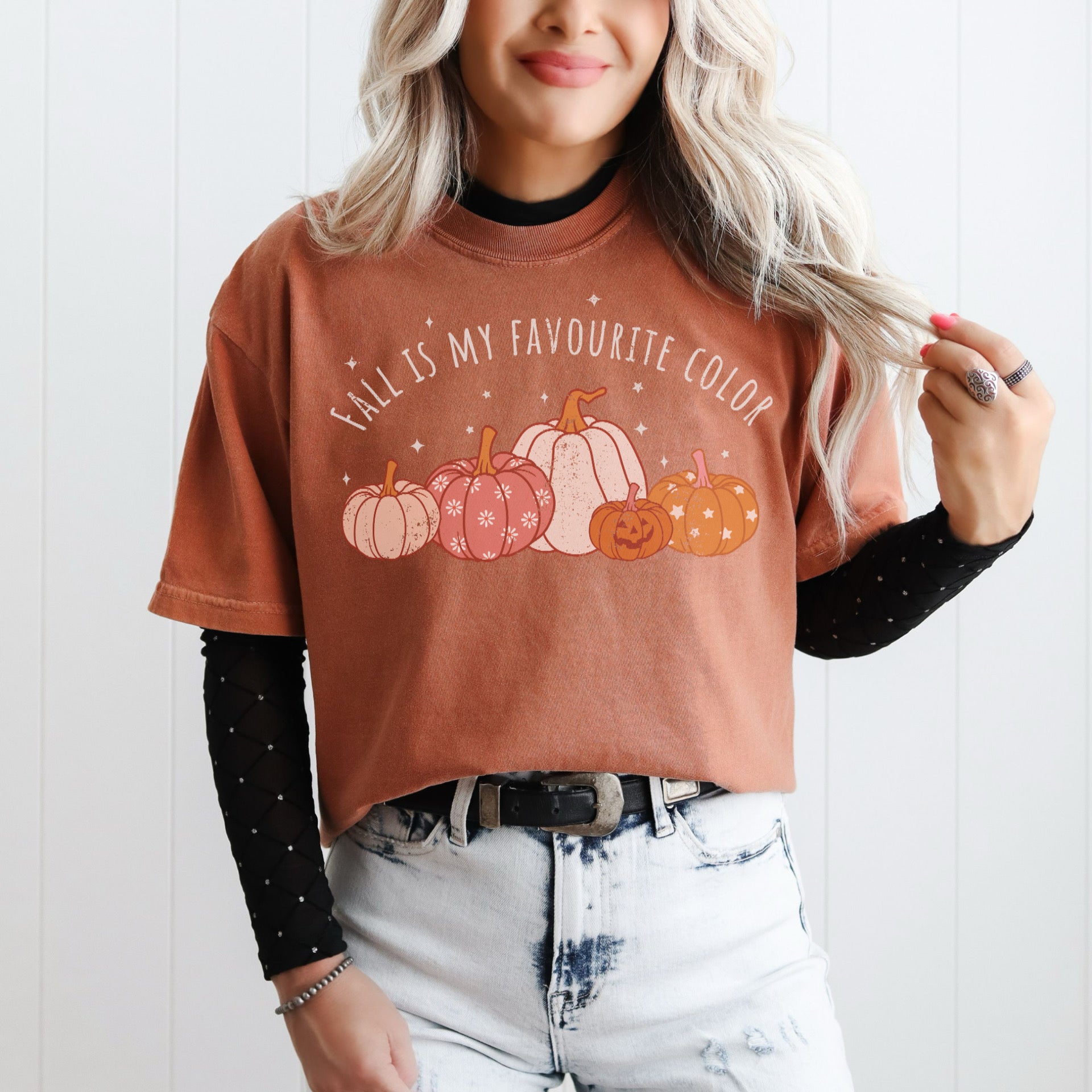 Fall is my Favourite Color pumpkin tee