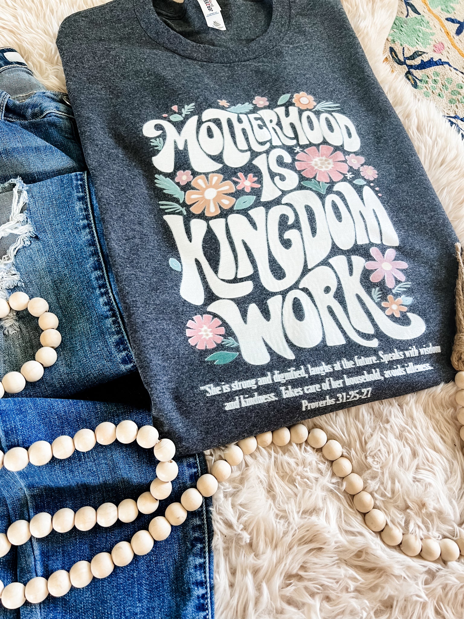 Motherhood kingdom work tee