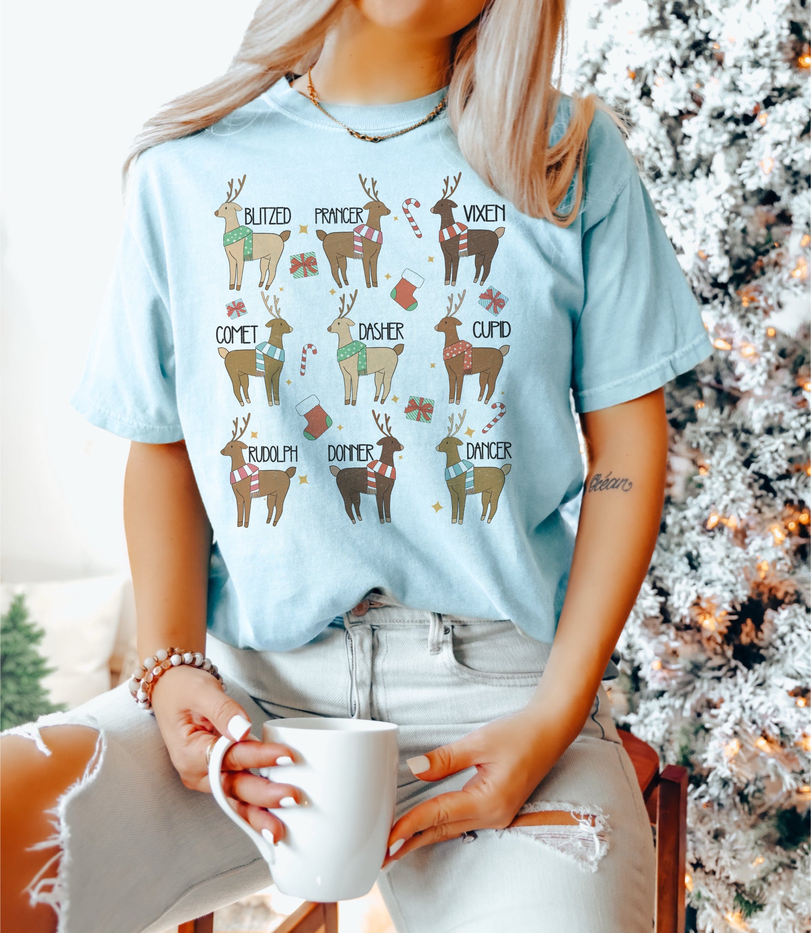 Reindeer Names tee