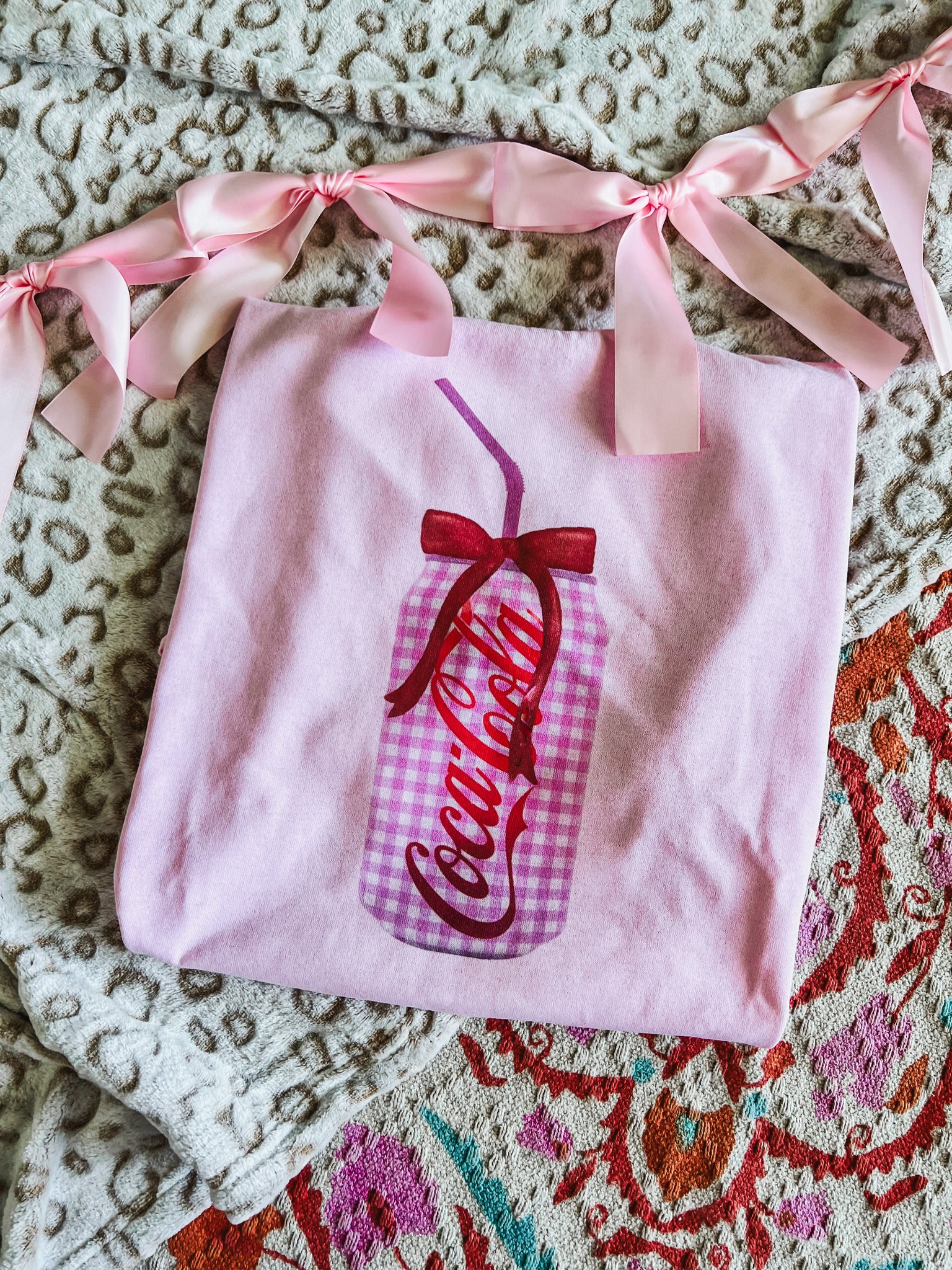 Cute checker drink can tee (multiple options)