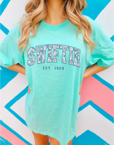 Swiftie Floral Mint tee