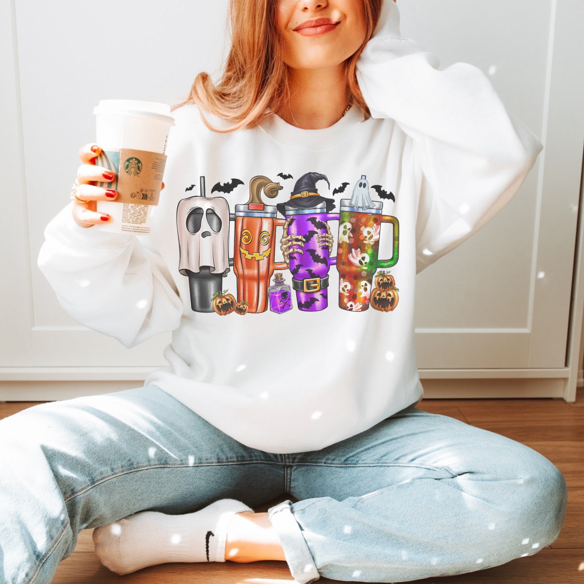 Funky Halloween Tumblers sweatshirt