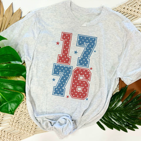 1776 Ash tee