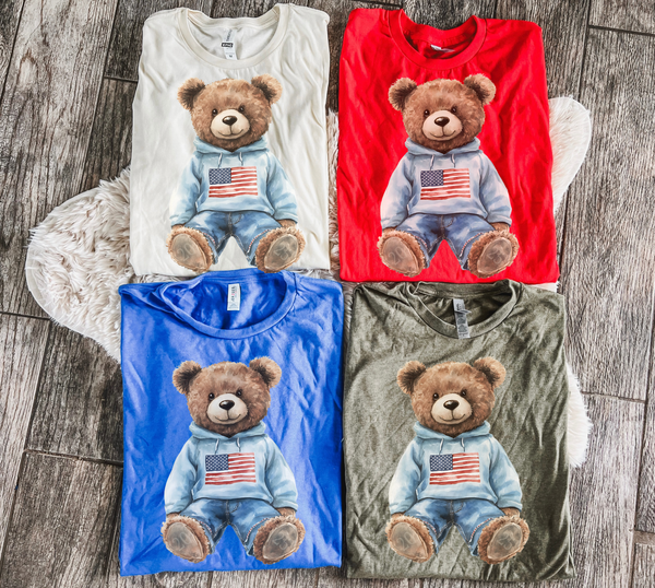 Patriotic teddy tees