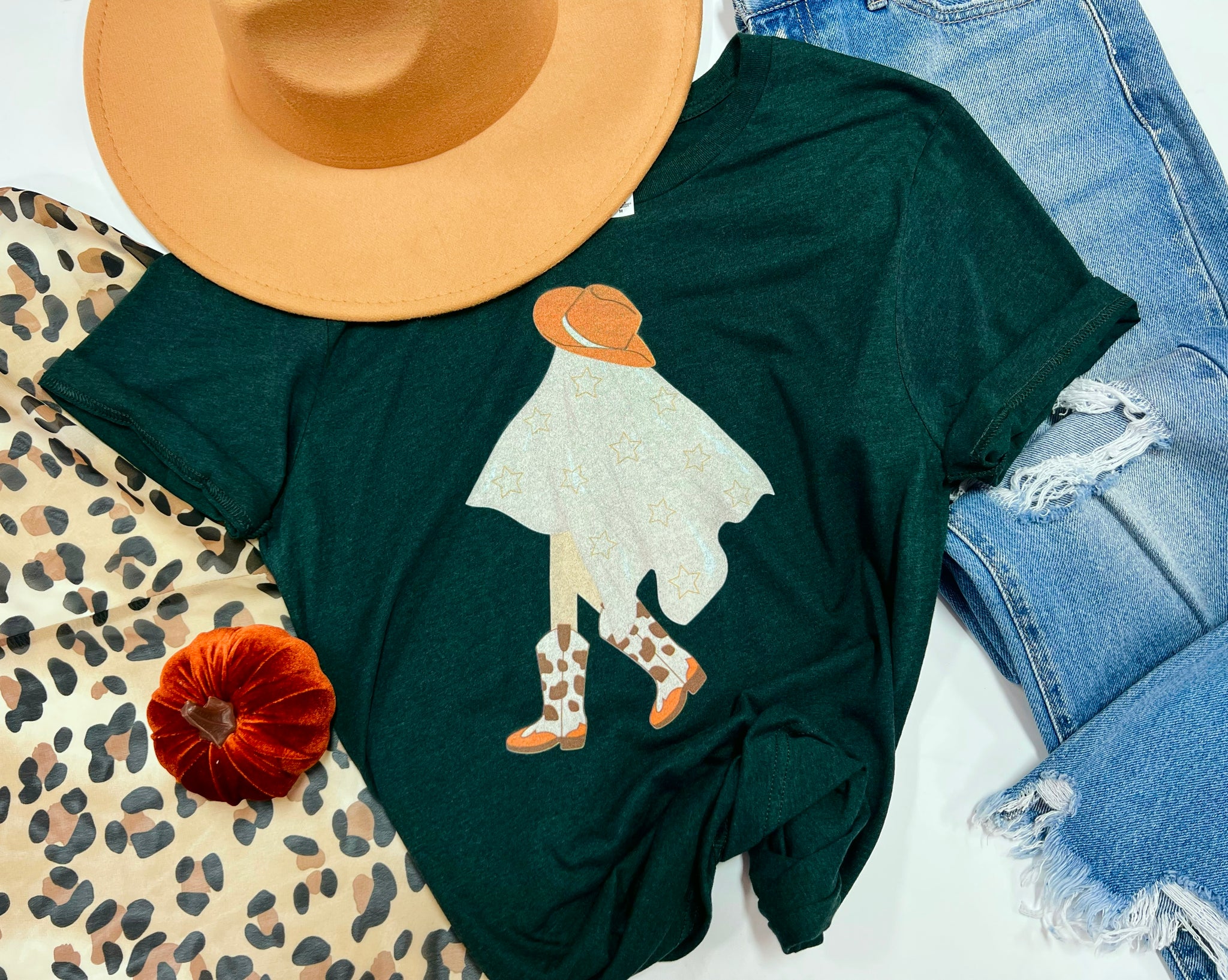 Flirty Cowgirl Ghost tee