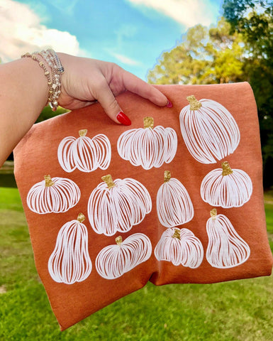 Plump Hand drawn pumpkins tee