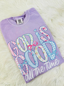 God is good All the time, patchwork tee