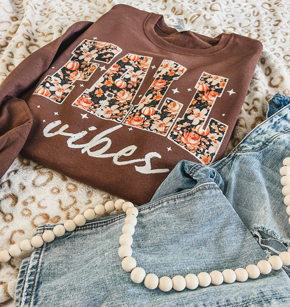 Chocolate, Fall vibes sweatshirt/tee