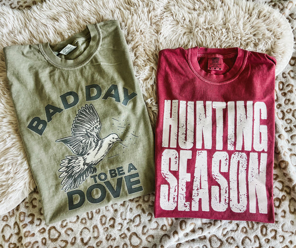 Distressed Hunting season tee