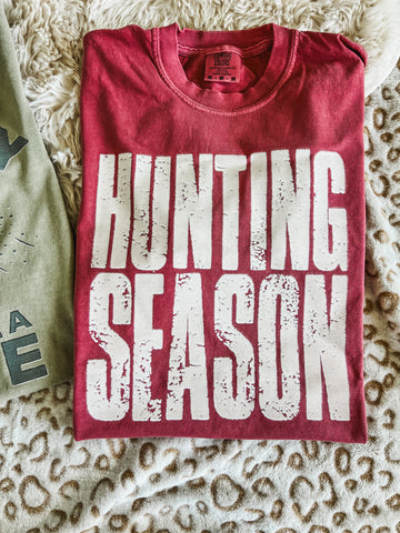 Distressed Hunting season tee