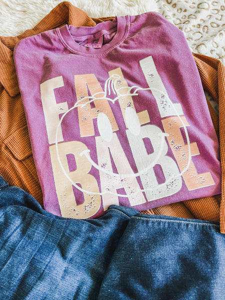 Fall Babe Pumpkin berry tee