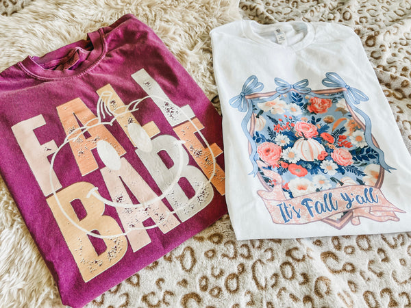 It's Fall Ya'll floral Frame tee