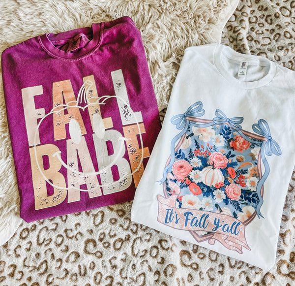 Fall Babe Pumpkin berry tee
