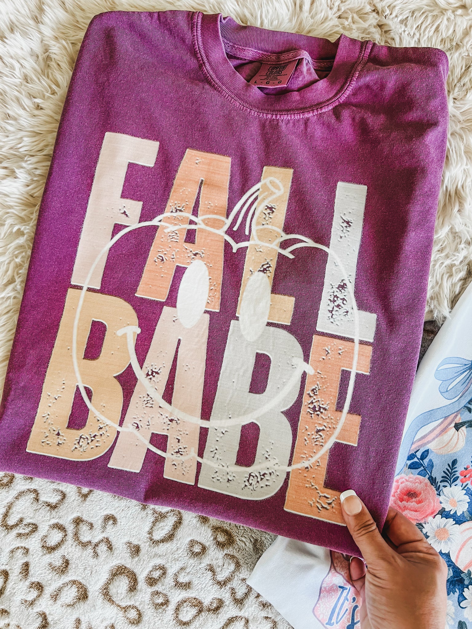 Fall Babe Pumpkin berry tee