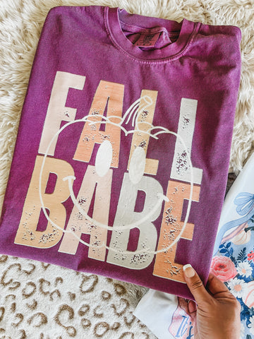 Fall Babe Pumpkin berry tee