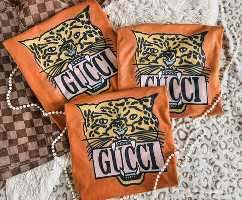 Gucci Tiger rust tee