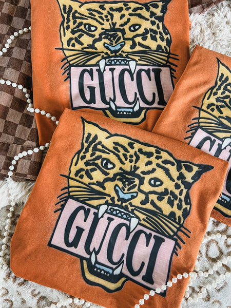 Gucci Tiger rust tee