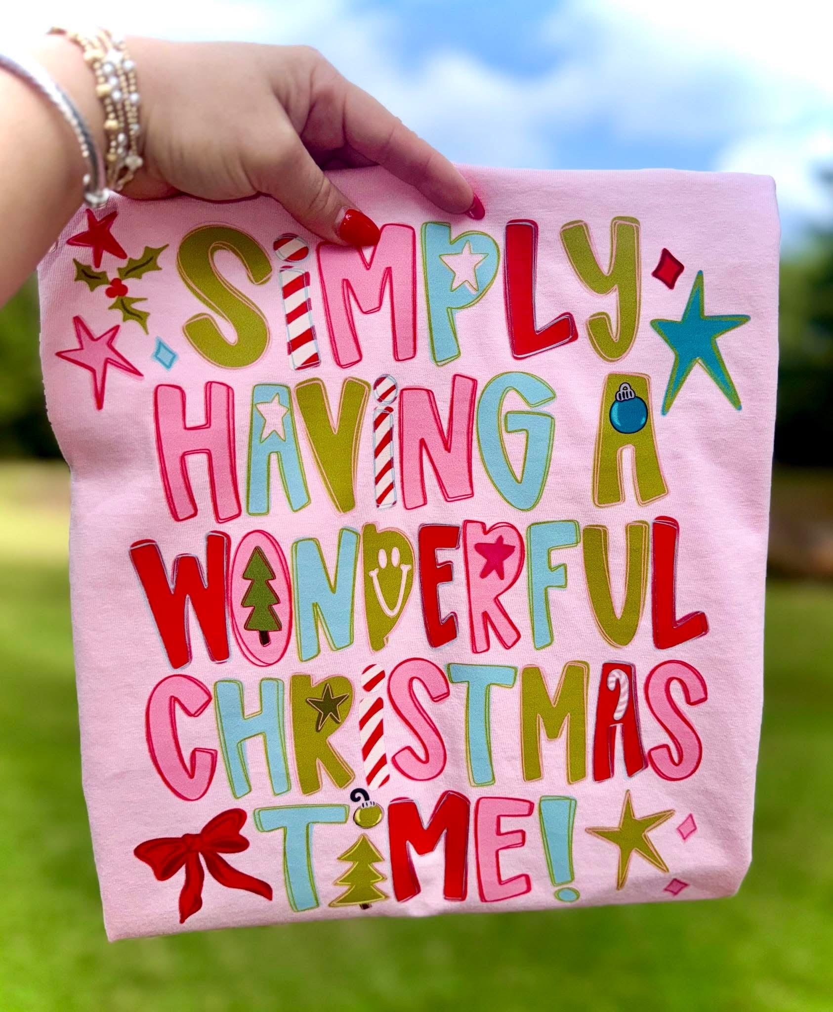 Simply having a wonderful christmas time tee