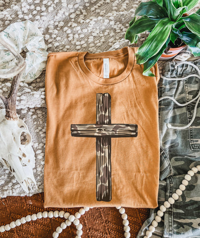 Camo Cross tee