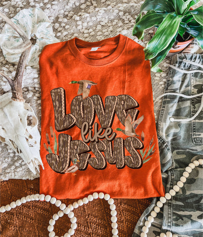 Love Like Jesus Camo fall design