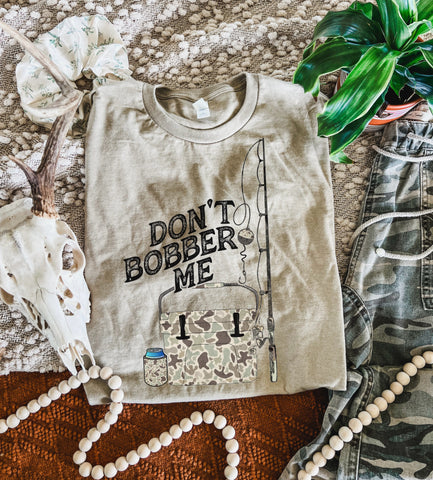 Don't Bobber Me camo Fishing design