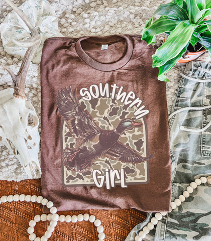 Southern Girl camo Duck tee