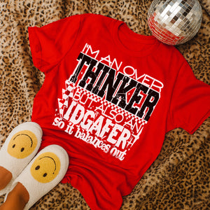 An Overthinker but also an IDGAFER tee