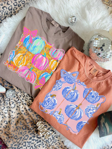 Pumpkin Slides tee (2 color options)