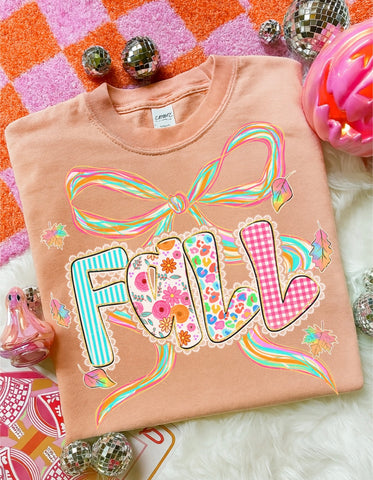 Viviv coquette Fall floral Yam tee