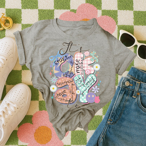 It's okay to start over tee
