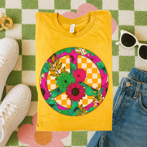 Vivid Floral Peace tee