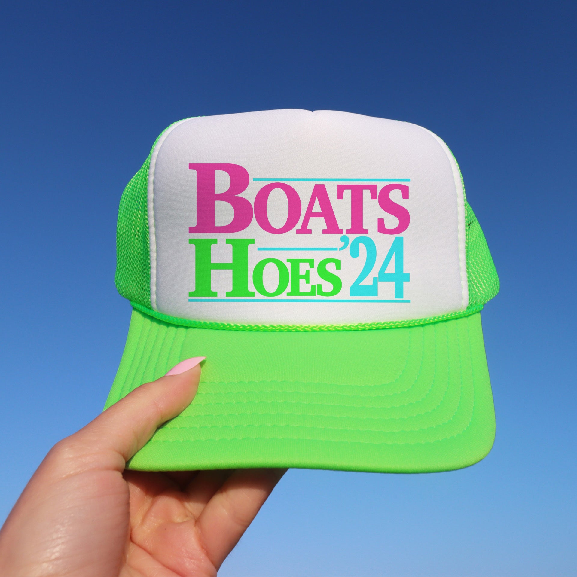 Boats & Hoes 2024 tank or trucker hat – tees Raining Rustic