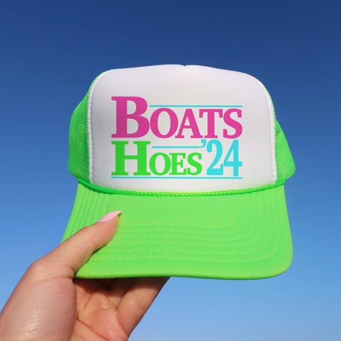 Boats & Hoes 2024 tank or trucker hat