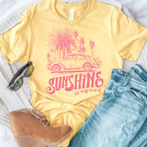 Sunshine on my mind beetle tee