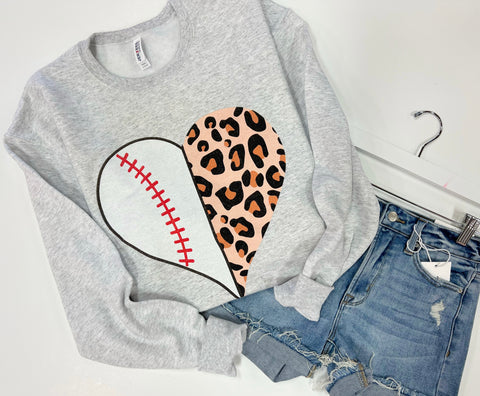 Heart Baseball Sweater